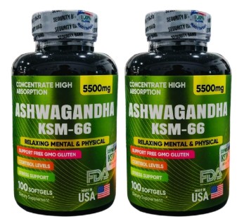 Ashwagandha original KSM66 combo x 2 und